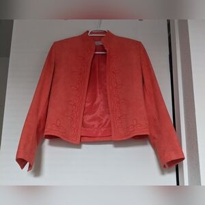Adolph Schuman FOR LILLI Ann Elegant Coral Women's Jacket